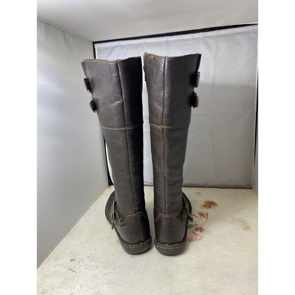 BOC Born Brown Leather Zip C13623 Tall Riding Boots Women’s 7.5 - Picture 5 of 13